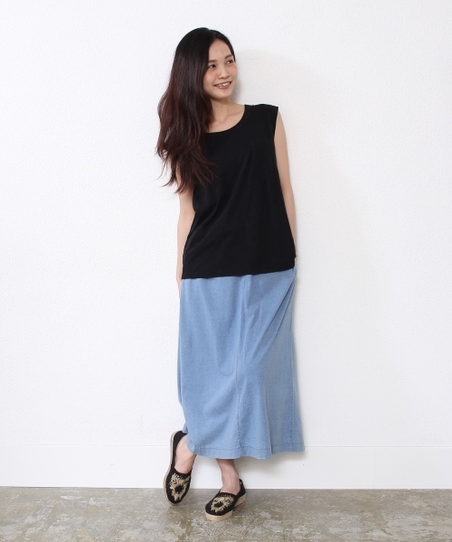 coen（コーエン）の「コットンスラブポケットTシャツ（Tシャツ/カットソー・レディース・ブラック/ホワイト/マスタード/ダークグリーン・フリー）」の16枚目の写真