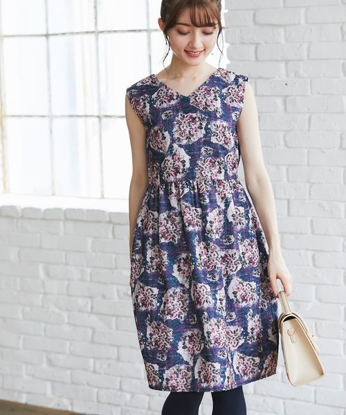 フラワーチェックプリントレースノースリーブワンピース ワンピース Tocco Closet トッコ クローゼット のファッション通販 Zozotown