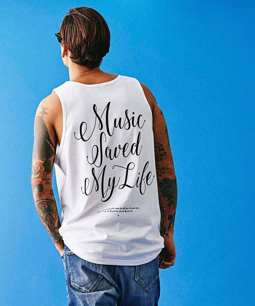 MSML（エムエスエムエル）の「CURSIVE TANK TOP（タンクトップ・メンズ・ホワイト/ブラック・SMALL/MEDIUM/LARGE）」の13枚目の写真