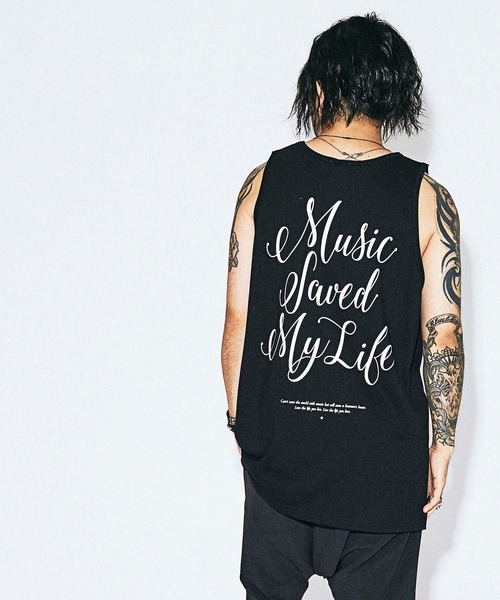 MSML（エムエスエムエル）の「CURSIVE TANK TOP（タンクトップ・メンズ・ホワイト/ブラック・SMALL/MEDIUM/LARGE）」の9枚目の写真