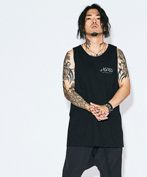 MSML（エムエスエムエル）の「CURSIVE TANK TOP（タンクトップ・メンズ・ホワイト/ブラック・SMALL/MEDIUM/LARGE）」の10枚目の写真