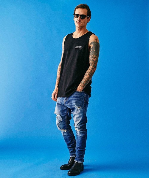 MSML（エムエスエムエル）の「CURSIVE TANK TOP（タンクトップ・メンズ・ホワイト/ブラック・SMALL/MEDIUM/LARGE）」の6枚目の写真