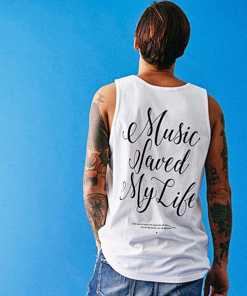 MSML（エムエスエムエル）の「CURSIVE TANK TOP（タンクトップ・メンズ・ホワイト/ブラック・SMALL/MEDIUM/LARGE）」の14枚目の写真