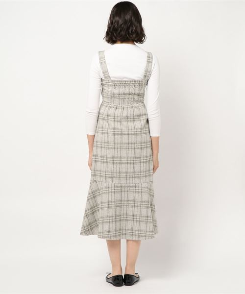 archives（アルシーヴ）の「ツイードジャンスカ（ジャンパースカート・レディース・ブラウン/ブラック/ベージュ・MEDIUM）」の4枚目の写真