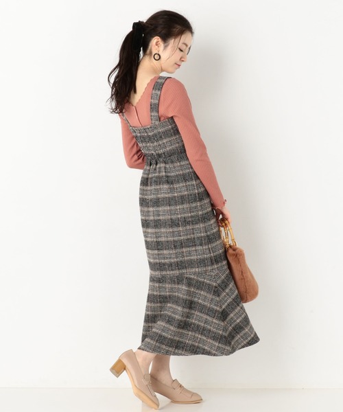 archives（アルシーヴ）の「ツイードジャンスカ（ジャンパースカート・レディース・ブラウン/ブラック/ベージュ・MEDIUM）」の12枚目の写真