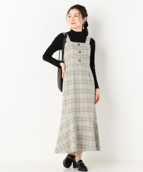 archives（アルシーヴ）の「ツイードジャンスカ（ジャンパースカート・レディース・ブラウン/ブラック/ベージュ・MEDIUM）」の11枚目の写真