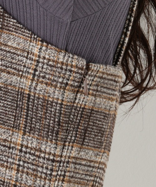archives（アルシーヴ）の「ツイードジャンスカ（ジャンパースカート・レディース・ブラウン/ブラック/ベージュ・MEDIUM）」の6枚目の写真
