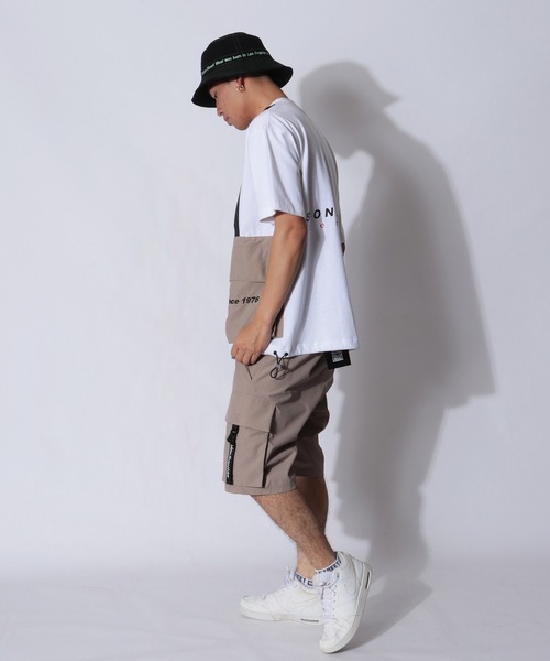VISION STREET WEAR(ヴィジョンストリートウェア)の「VISION STREET WEAR 上下2点セットアップ ベスト付き半袖Tシャツ& ナイロンカーゴショーツ SETUP(Tシャツ/カットソー・メンズ・ブラック/オフホワイト/ベージュ/ブラック系その他・M/L/LL)」の15枚目の写真