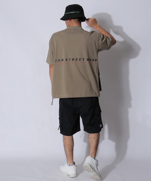 VISION STREET WEAR(ヴィジョンストリートウェア)の「VISION STREET WEAR 上下2点セットアップ ベスト付き半袖Tシャツ& ナイロンカーゴショーツ SETUP(Tシャツ/カットソー・メンズ・ブラック/オフホワイト/ベージュ/ブラック系その他・M/L/LL)」の13枚目の写真