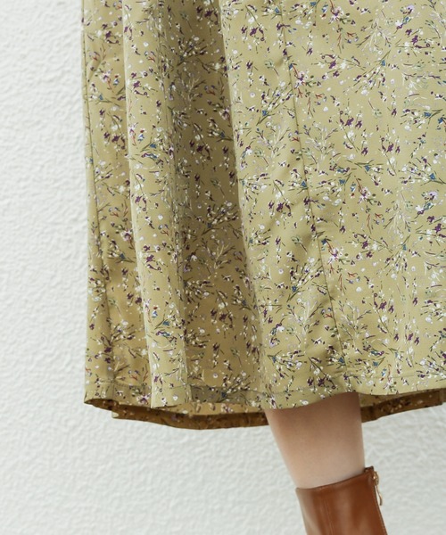 natural couture（ナチュラルクチュール）の「レトロ小花ワンピース（ワンピース・レディース・グレイッシュベージュ/サックスブルー/ピンク/その他1/その他2/その他3・FREE）」の11枚目の写真