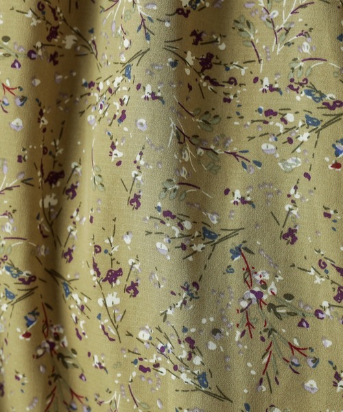 natural couture（ナチュラルクチュール）の「レトロ小花ワンピース（ワンピース・レディース・グレイッシュベージュ/サックスブルー/ピンク/その他1/その他2/その他3・FREE）」の16枚目の写真