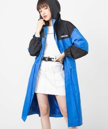 WEGO/パネルロングブルゾン