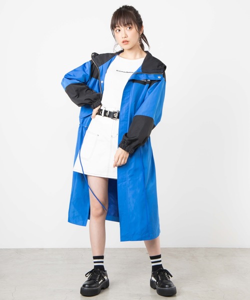 WEGO(ウィゴー)の「WEGO/パネルロングブルゾン(ブルゾン・レディース・ブラック/ブルー・FREE)」の15枚目の写真