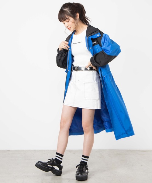 WEGO(ウィゴー)の「WEGO/パネルロングブルゾン(ブルゾン・レディース・ブラック/ブルー・FREE)」の16枚目の写真