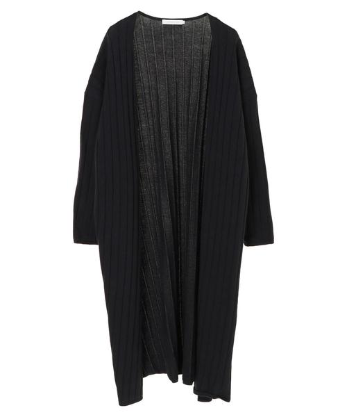 AMERICAN HOLIC(アメリカンホリック)の「針抜きリブロングニットニュアンスカーディガン*(カーディガン/ボレロ・レディース・ベージュ/ネイビー/ライトベージュ・MEDIUM/LARGE)」の21枚目の写真