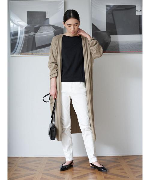 AMERICAN HOLIC(アメリカンホリック)の「針抜きリブロングニットニュアンスカーディガン*(カーディガン/ボレロ・レディース・ベージュ/ネイビー/ライトベージュ・MEDIUM/LARGE)」の20枚目の写真