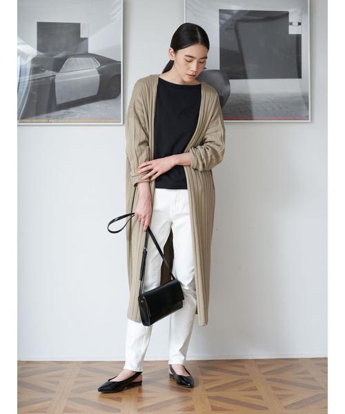 AMERICAN HOLIC(アメリカンホリック)の「針抜きリブロングニットニュアンスカーディガン*(カーディガン/ボレロ・レディース・ベージュ/ネイビー/ライトベージュ・MEDIUM/LARGE)」の19枚目の写真