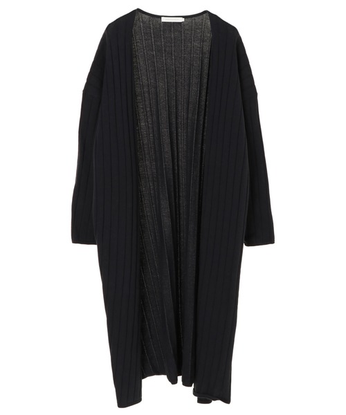 AMERICAN HOLIC(アメリカンホリック)の「針抜きリブロングニットニュアンスカーディガン*(カーディガン/ボレロ・レディース・ベージュ/ネイビー/ライトベージュ・MEDIUM/LARGE)」の1枚目の写真