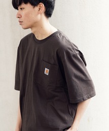 carhartt/カーハート Workwear ビッグシルエット ポケット半袖 ロゴ Tシャツ ワッペン トップス