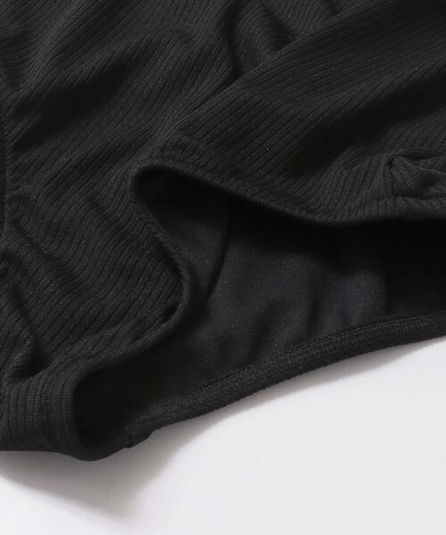 SENSE OF PLACE by URBAN RESEARCH（センスオブプレイスバイアーバンリサーチ）の「バックデザインワンピーススイムスーツ（その他・レディース・ブラック/グリーン・FREE）」の5枚目の写真