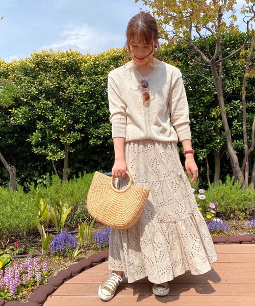 Doux archives（ドゥアルシーヴ）の「刺繍レースティアードフレア