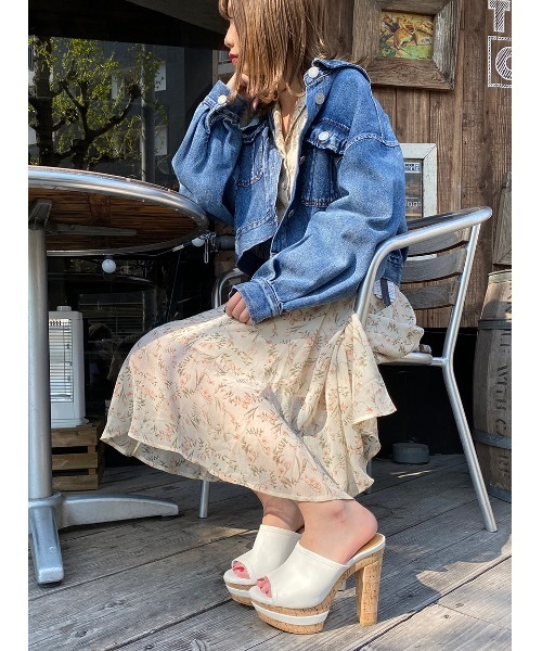 one way（ワンウェイ）の「シアーフラワー開襟ワンピース（ワンピース・レディース・ブラック/ベージュ・FREE）」の18枚目の写真