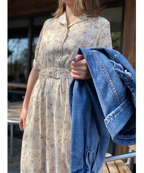 one way（ワンウェイ）の「シアーフラワー開襟ワンピース（ワンピース・レディース・ブラック/ベージュ・FREE）」の14枚目の写真