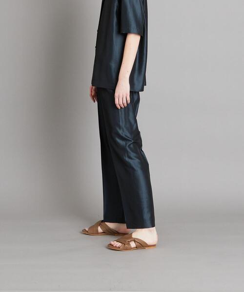 Steven Alan（スティーブンアラン）の「＜Steven Alan＞SHINY GATHER PANTS/パンツ（その他パンツ・レディース・ブラウン/ダークグリーン・MEDIUM/SMALL）」の3枚目の写真