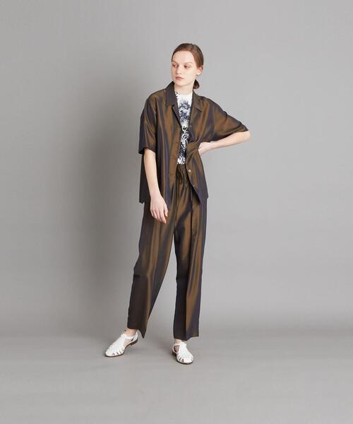 Steven Alan（スティーブンアラン）の「＜Steven Alan＞SHINY GATHER PANTS/パンツ（その他パンツ・レディース・ブラウン/ダークグリーン・MEDIUM/SMALL）」の18枚目の写真