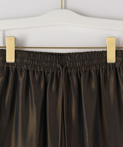 Steven Alan（スティーブンアラン）の「＜Steven Alan＞SHINY GATHER PANTS/パンツ（その他パンツ・レディース・ブラウン/ダークグリーン・MEDIUM/SMALL）」の12枚目の写真