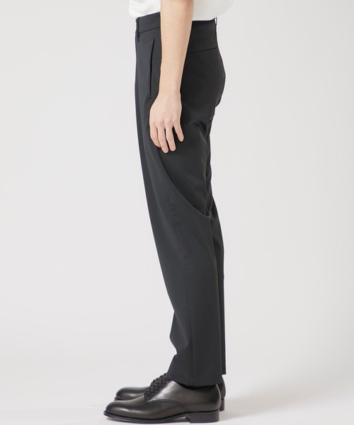 ATTACHMENT（アタッチメント）の「STUDIOUS別注 マットストレッチジャージジョッパーズパンツ（スラックス・メンズ・ブラック/カーキ・1/2/3）」の19枚目の写真