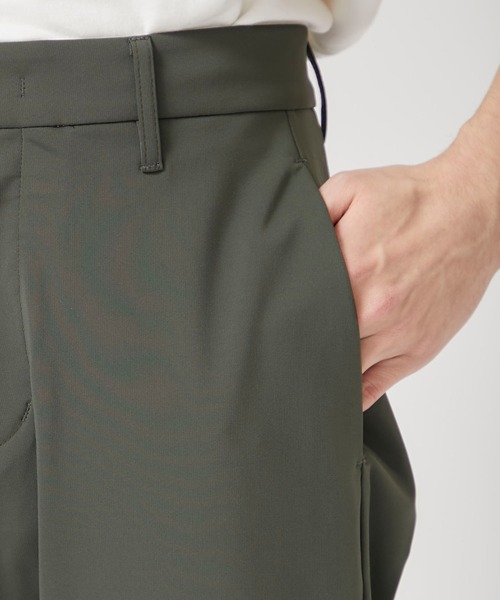 ATTACHMENT（アタッチメント）の「STUDIOUS別注 マットストレッチジャージジョッパーズパンツ（スラックス・メンズ・ブラック/カーキ・1/2/3）」の21枚目の写真