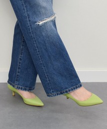 【FABIO RUSCONI】ポインテッドトウミドルヒールパンプス(F01130/F1131A)