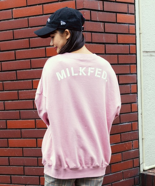 トレーナー スウェット スエット ミルクフェド MILKFED SWEETS RABBITS BIG SWEAT TOP 103223012030 うさぎ ラビット バニー トップス レディース トレーナー スウェット スエット ミルクフェド MILKFED SWEETS