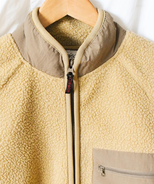 Gramicci（グラミチ）の「【63】【GRAMICCI】BOA FLEECE JACKET（ブルゾン・メンズ・ベージュ/オリーブ/ブラック・MEDIUM/X-LARGE/LARGE/XX-LARGE/SMALL）」の8枚目の写真