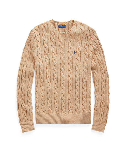 POLO RALPH LAUREN(ポロ ラルフ ローレン)の「ケーブルニット コットン セーター(ニット/セーター・メンズ・ブラウン・SMALL/MEDIUM/LARGE/X-LARGE/XX-LARGE/X-SMALL)」の4枚目の写真