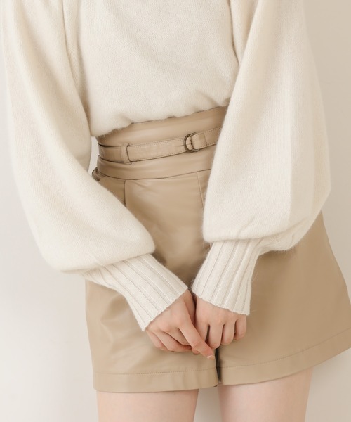 Chico(チコ)の「ハイネックパワショルフォックスニット(ニット/セーター・レディース・アイボリー/カーキ/パープル/ピンクベージュ・FREE)」の13枚目の写真