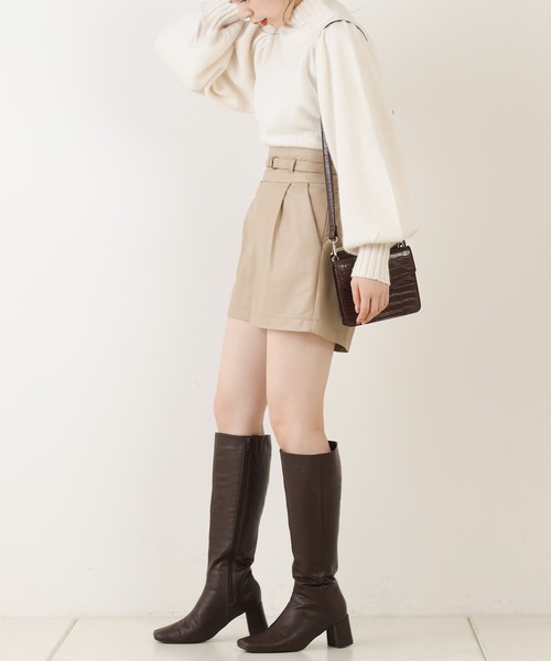 Chico(チコ)の「ハイネックパワショルフォックスニット(ニット/セーター・レディース・アイボリー/カーキ/パープル/ピンクベージュ・FREE)」の14枚目の写真