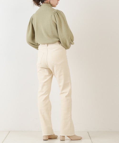 Chico(チコ)の「ハイネックパワショルフォックスニット(ニット/セーター・レディース・アイボリー/カーキ/パープル/ピンクベージュ・FREE)」の18枚目の写真