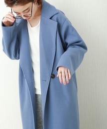 n'ee-ne | フェイクウール ダブルチェスターコート(チェスターコート)