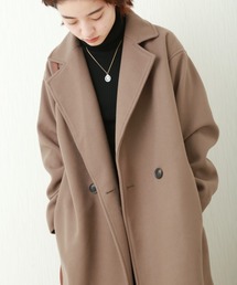 n'ee-ne | フェイクウール ダブルチェスターコート(チェスターコート)