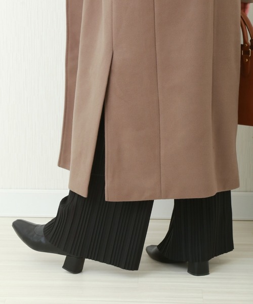 n'ee-ne(ネーネ)の「フェイクウール ダブルチェスターコート(チェスターコート・レディース・アイボリー/ブラック/ブラウン/モカ/オリーブ/ブルー・FREE)」の15枚目の写真