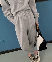 Girly Doll（ガーリードール）の「ヘンリーネックスウェットセットアップ（セットアップ・レディース）」