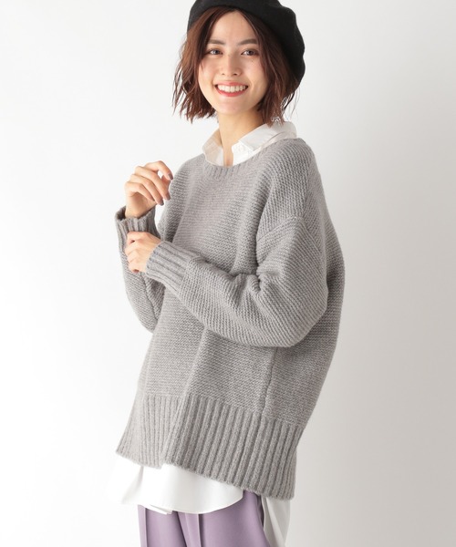 LEPSIM（レプシィム）の「5Gゼンゴギニット　922219（ニット/セーター・レディース・グレー/イエロー/ブルー/モカ・FREE）」の2枚目の写真