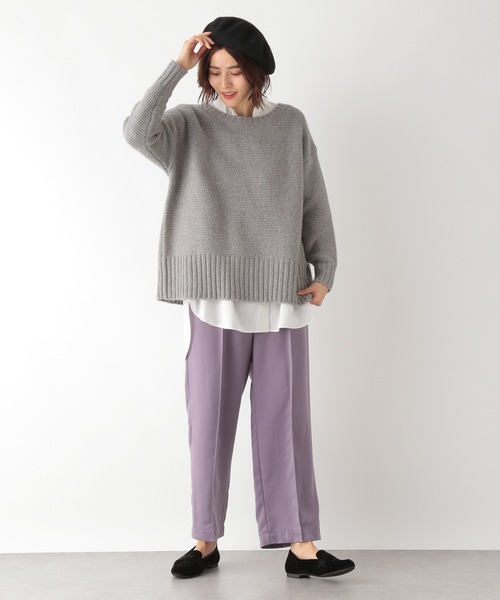 LEPSIM（レプシィム）の「5Gゼンゴギニット　922219（ニット/セーター・レディース・グレー/イエロー/ブルー/モカ・FREE）」の5枚目の写真