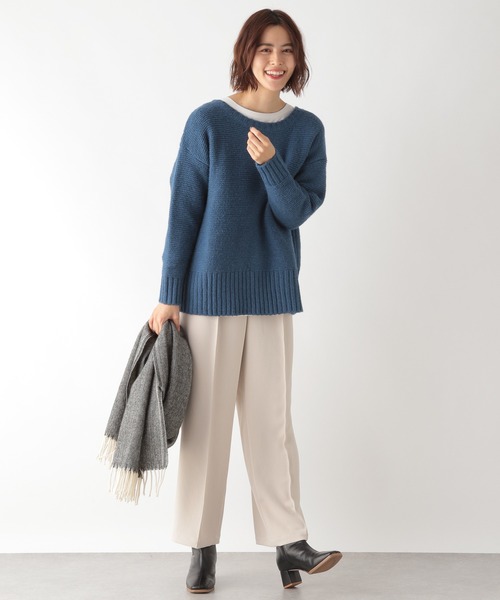 LEPSIM（レプシィム）の「5Gゼンゴギニット　922219（ニット/セーター・レディース・グレー/イエロー/ブルー/モカ・FREE）」の13枚目の写真