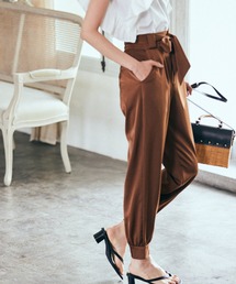 Andemiu | サテンクロップドパンツ930987(その他パンツ)