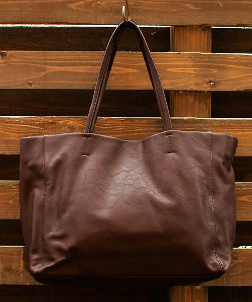 CIAOPANIC（チャオパニック）の「【Ciaopanic】2WAY FAKE LETHEARトートBAG（トートバッグ・レディース・ブラウン/キャメル/ブラック/オフホワイト/ブルー・FREE）」の4枚目の写真