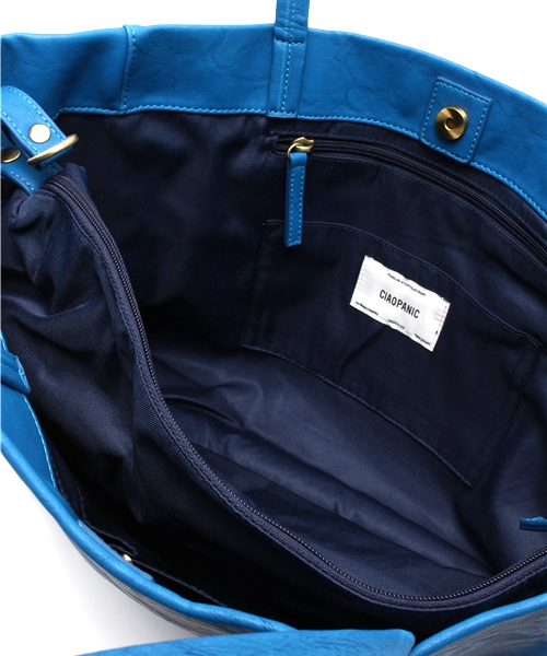 CIAOPANIC（チャオパニック）の「【Ciaopanic】2WAY FAKE LETHEARトートBAG（トートバッグ・レディース・ブラウン/キャメル/ブラック/オフホワイト/ブルー・FREE）」の15枚目の写真