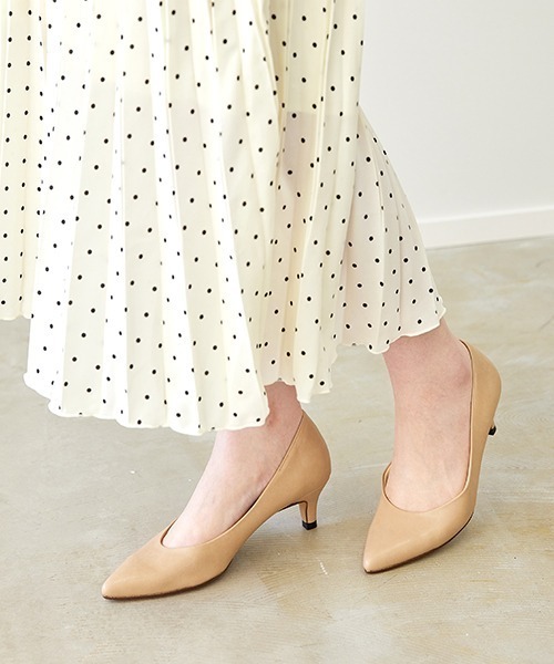 JELLY BEANS（ジェリービーンズ）の「ポインテッドヒールパンプス【Made in Japan】<ふわさら>＜痛くない＞＜疲れない＞(113-38603)JELLY BEANS(ジェリービーンズ)（パンプス・レディース・ブラック系その他/グレー/ベージュ/ブラック/ワイン/ベージュ系その他/グレー系1/ブラック系1/カーキ/アイボリー・23/24/25/22/25.5/22.5/24.5/23.5/21.5）」の22枚目の写真